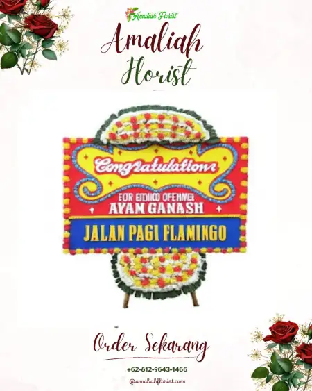 Sewa Papan Bunga Wahau